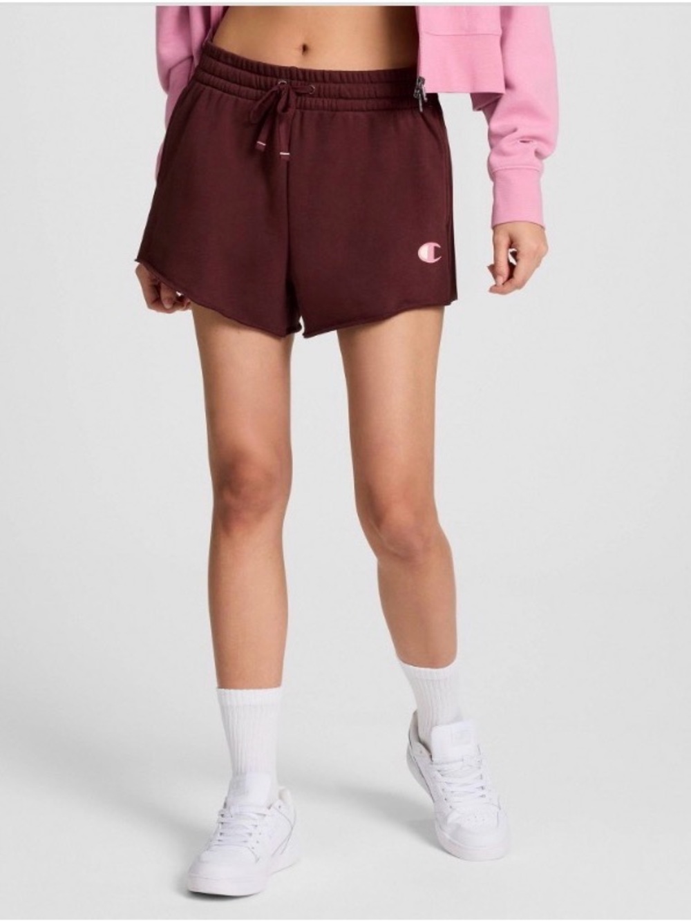 Champion Women's Burgundy Everyday Pull-on Short Maroon XL